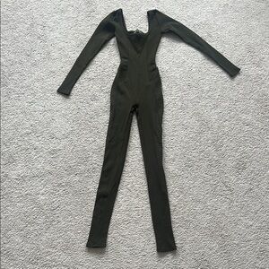 Naked Wardrobe Black Long Sleeve Jumpsuit
